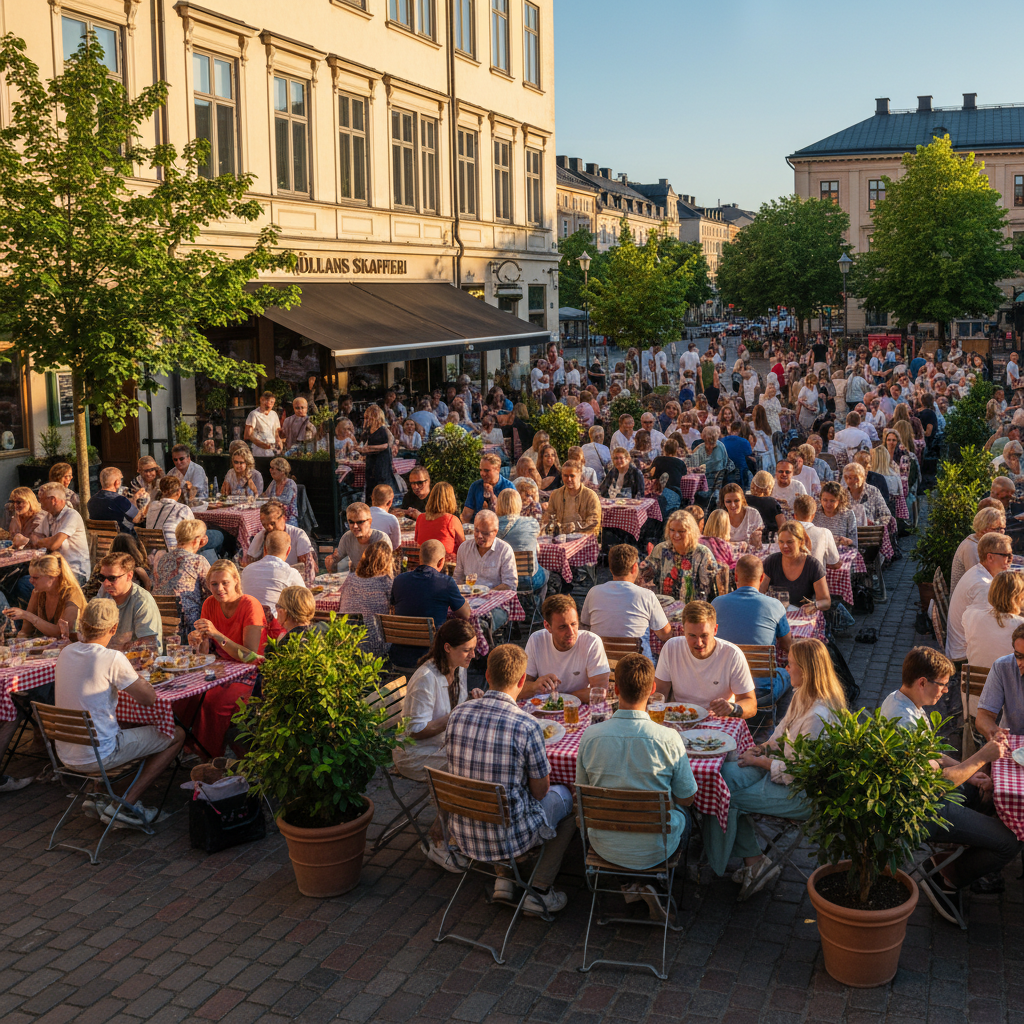Uteservering hos Möllans Skafferi