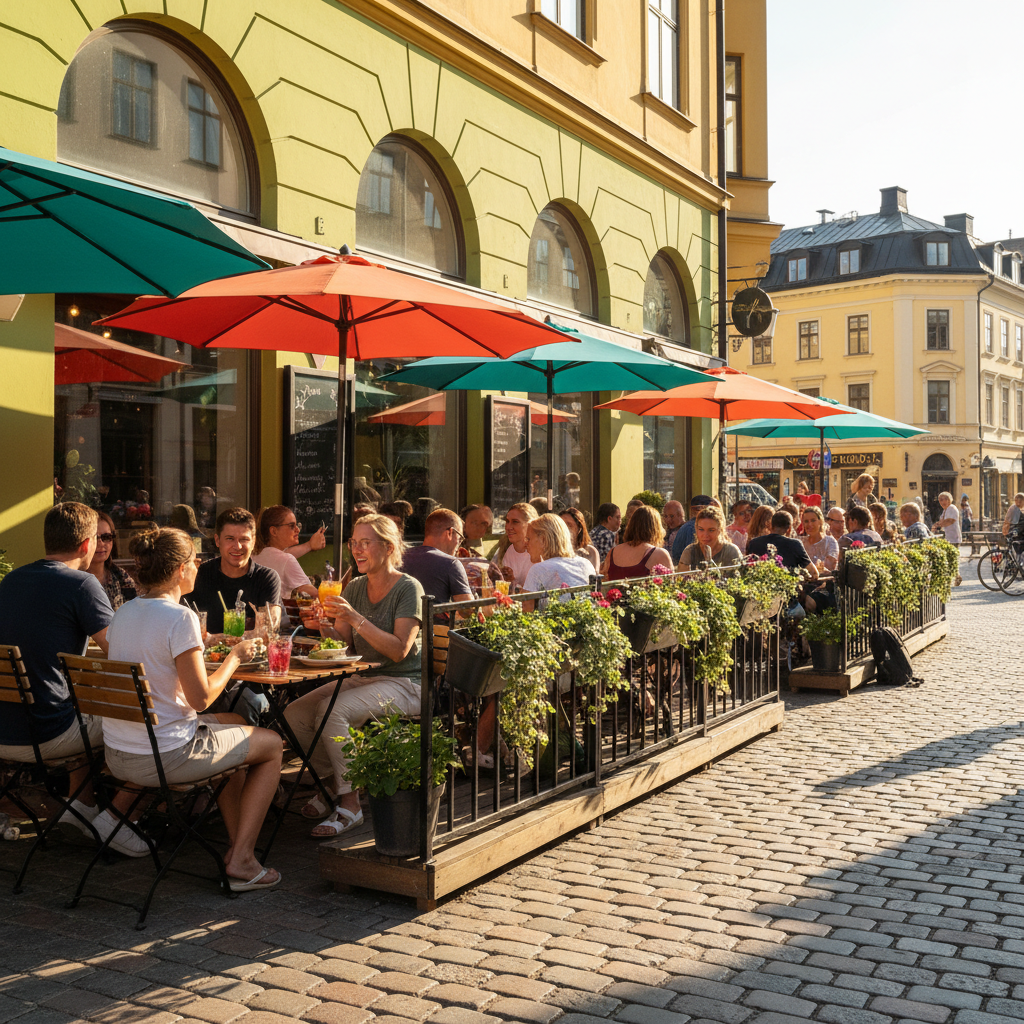 Uteservering hos Saigon Corner